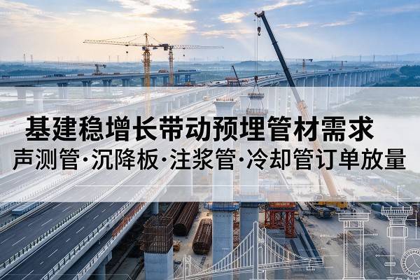 罗庄基建稳增长带动预埋监测管材需求,声测管、沉降板、注浆管订单持续放量
