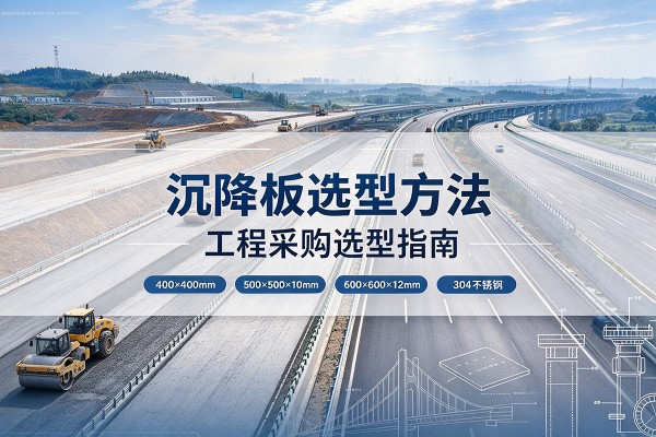 罗庄沉降板选择方法