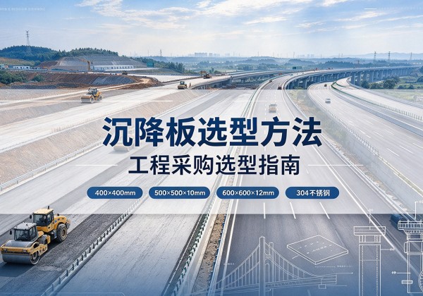 罗庄沉降板选择方法